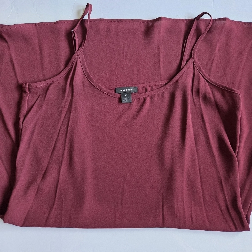 Halogen Burgundy Slip Lining Dress - Picture 7 of 8